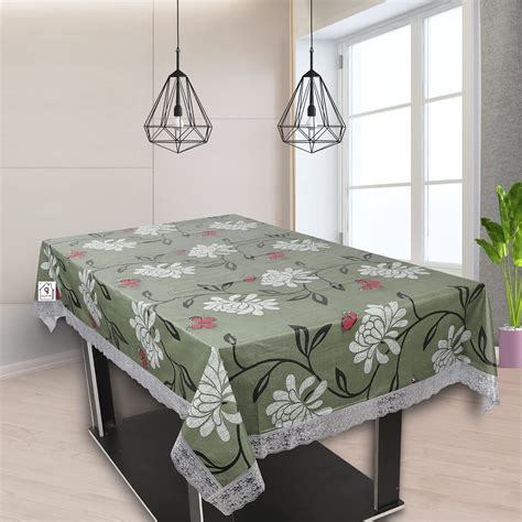 Buy Organiser Villa 6 Seater Dining Table Cover | Printed PVC Dining ...