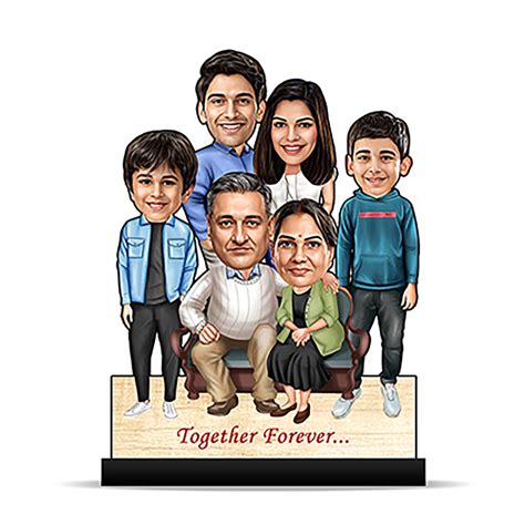 Family of 6 Caricature – Foto Factory Gifts