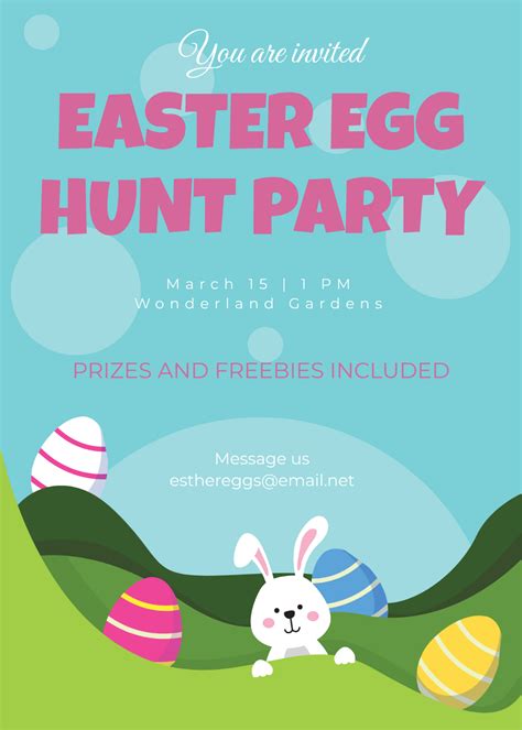 Free Easter Invitation 2025 Templates to Edit Online