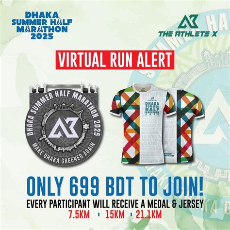 Dhaka Summer Half Marathon 2025 (Virtual Run) , Bangladesh, Dhaka, 15 ...