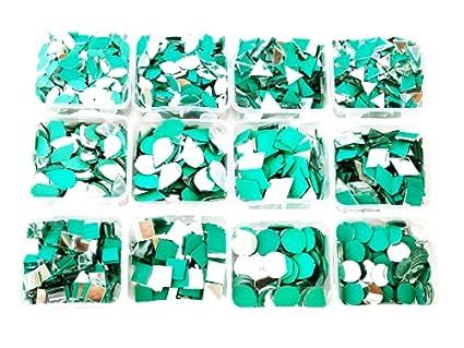 Buy Teraiya's Lippan Art 12 Shape Mirrors (1200 pcs) with Free Storage ...