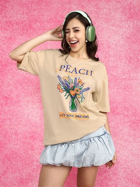 Blossom Dreams Swanwhite Oversized Graphic T-Shirt – Juneberry