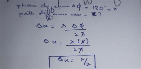 The phase change of 180 degree is equal to path difference of - Brainly.in