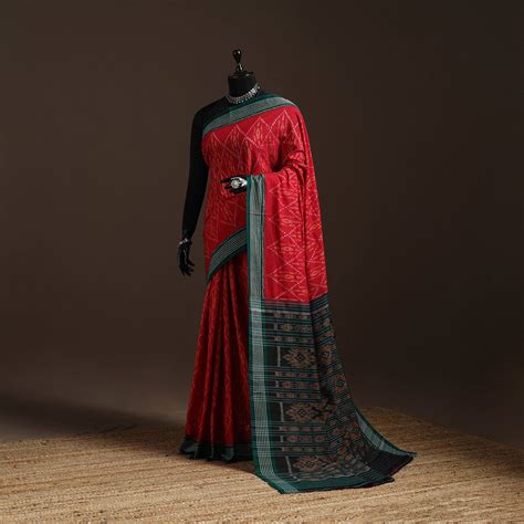 Ikat Handloom Cotton Sambalpuri Saree