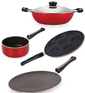 Buy Nirlon Nonstick 3 Layer Combo Cookware Set (Pfoa Free) (Aluminium ...