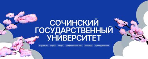 Сочинский государственный университет (СГУ) | Официальная страница ...