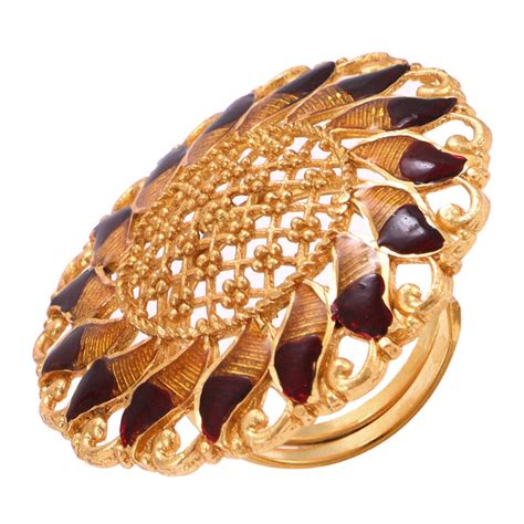 Sunflower Big Finger Ring