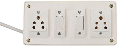 Buy Sophronia Polycarbonate Extention Board with (6 Amp 2 Switch,6 Amp ...