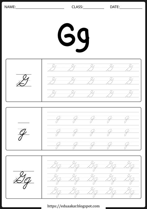Free Cursive Writing Worksheets for Kids