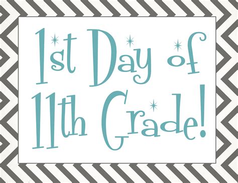 Back to School: Free First Day of School Printables