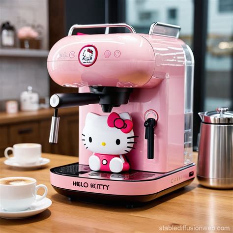 Hello Kitty Coffee Machine Design | Stable Diffusion Online