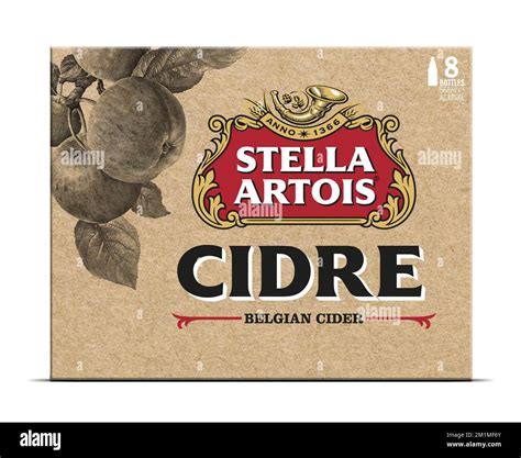 This handout picture released by Stella Artois on 02 February 2011 shows the label of the Cider ...