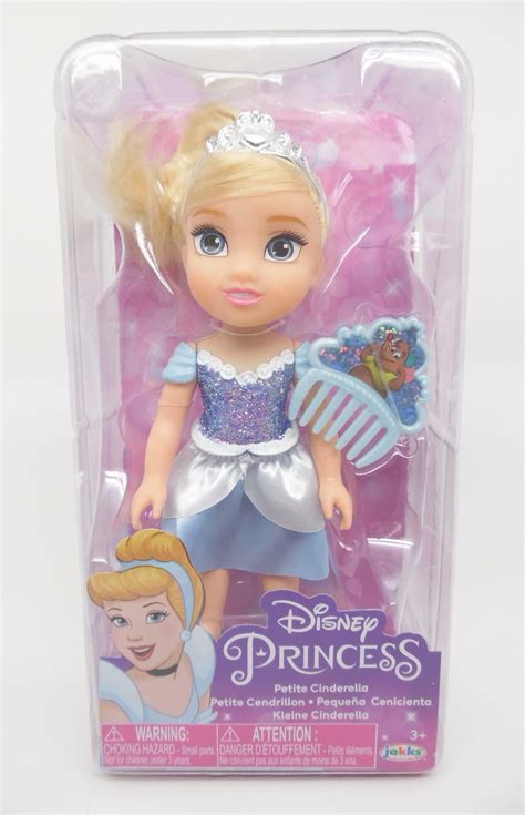 Disney Princess Petite 5-Piece Cinderella Doll Set with 6" Doll ...
