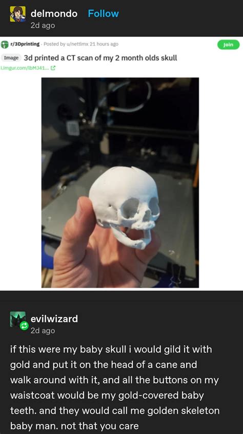 I am Golden Skeleton Baby Man, tremble before me : r/CuratedTumblr