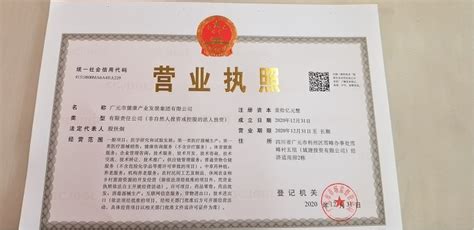 广元市健康产业发展集团注册成立