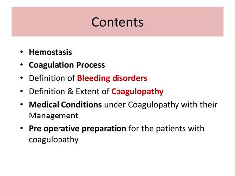 Coagulopathy | PPTX