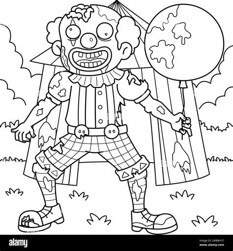 Scary Clown Printable Coloring Pages Coloring Home