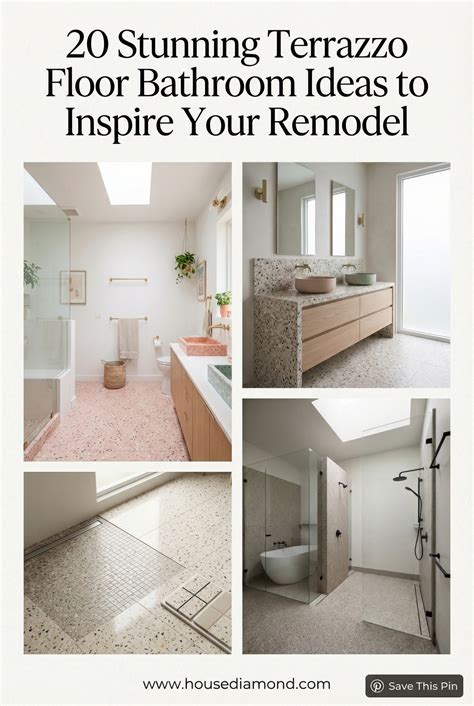 20 Terrazzo Floor Bathroom Ideas You’ll Love