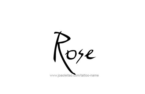 Names With The Word Rose at Bruce Green blog
