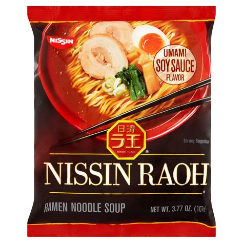 Nissin Raoh Umami Soy Sauce Flavor Ramen Noodle Soup, 3.77 oz - Walmart.com