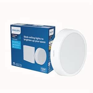 PHILIPS 12 Watt Round Slim Surface Ceiling Light | LED Downlighter for ...