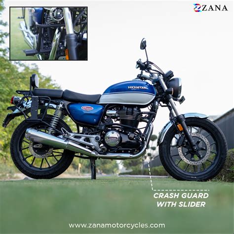 ZANA CRASH GUARD WITH SLIDER TEXTURE MATT BLACK CB350 RS (ZI-8066 ...
