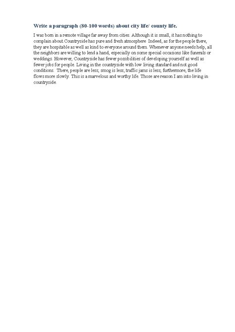 207630 d1172941 t9920l7 - Write a paragraph (80-100 words) about city ...