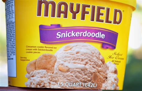 food and ice cream recipes: REVIEW: Mayfield Snickerdoodle