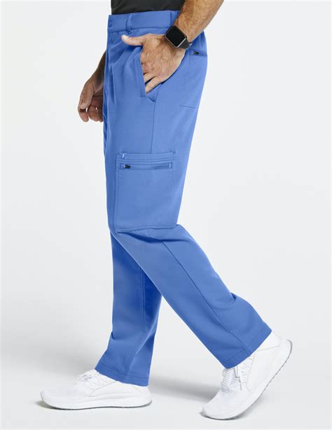 Men's 11-Pocket Relaxed-Fit Pant in Gray - Medical Scrubs by Jaanuu - 2024