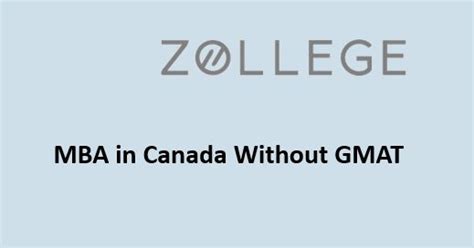 MBA in Canada Without GMAT : Fees, Colleges, Admissions, and Placements