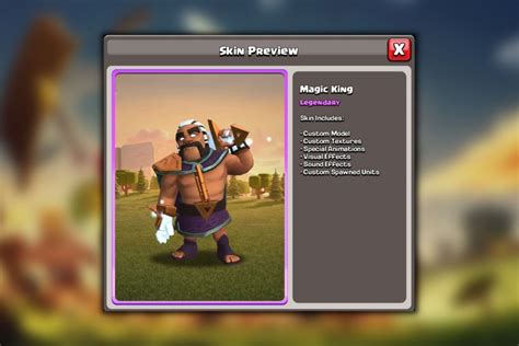 Magic King Hero Skin: Latest Cosmetic Upgrade for Barbarian King in ...