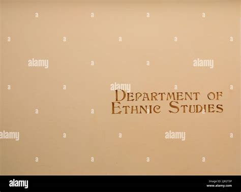 Department of Ethnic Studies sign painted on a wall; critical race ...