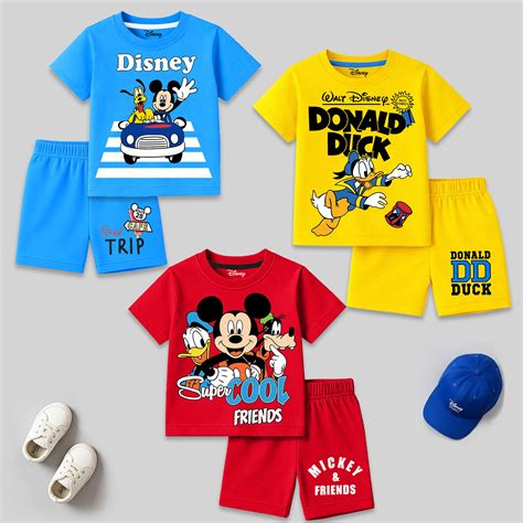 Kuchipoo © Disney Boys Regular Fit Cotton T-Shirts and Shorts Set - Pa