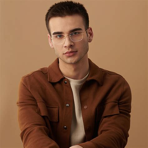 Shop online for Gold Rimless Square John Jacobs Pro Titanium JJ E13669 ...