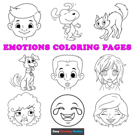 Free Printable Emotions Coloring Pages for Kids - 27 Printable Sheets