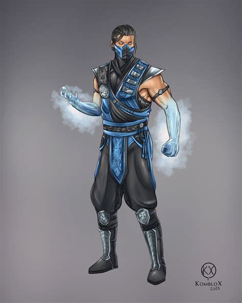 Sub Zero Mortal Kombat 9 Drawing