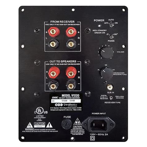 Bic America Venturi V1220 Subwoofer – The Revolver Club