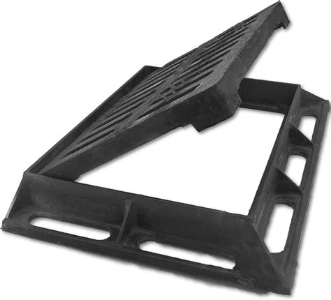 DuuMuut Cast Iron Drain Grate and Frame, 12x8 Outdoor Drain Cover, B ...