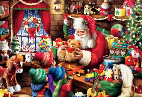Buy Ceaco - Thomas Kinkade - Classic Christmas - Santa- 2000 Piece ...