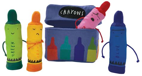 Merrymakers The Day The Crayons Quit Finger Puppet Playset Set ...