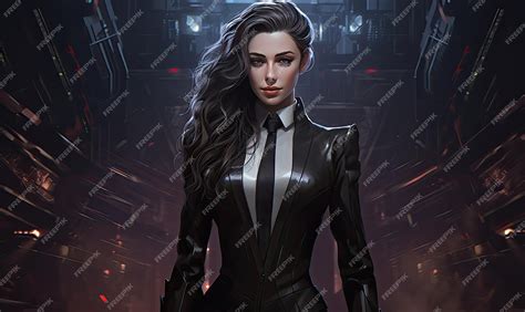 Premium Photo | With cybernetic enhancements and an aura of confidence ...