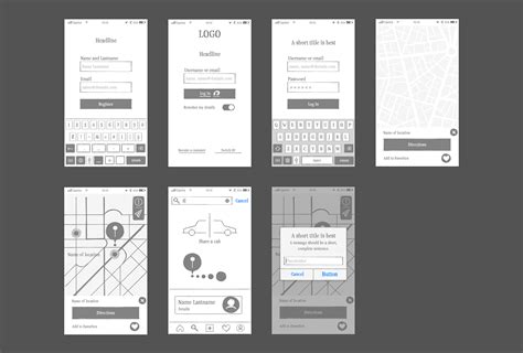 Adobe XD Sketchy Wireframes on Behance