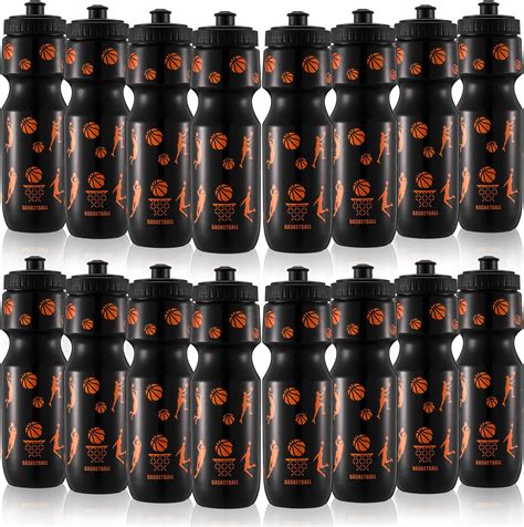 Amazon.com : Talltalk 16 Pack 24 oz Basketball Water Bottle Squeeze ...