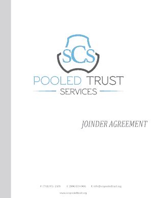 Scs Pooled Trust - Fill and Sign Printable Template Online