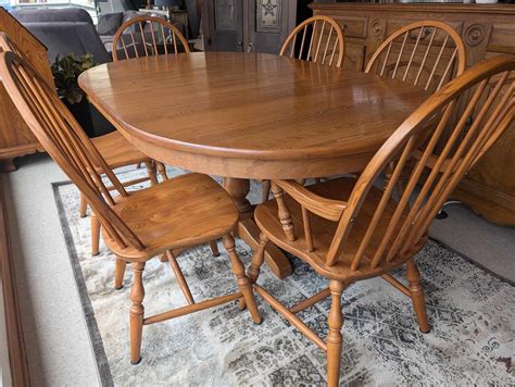 Real Wood Oak Table & Chair SetDinin | Roth & Brader Furniture