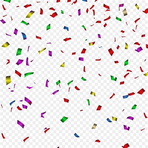 Confetti Background Vector Png