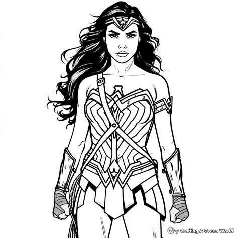 Wonder Woman Coloring Pages - Free & Printable!