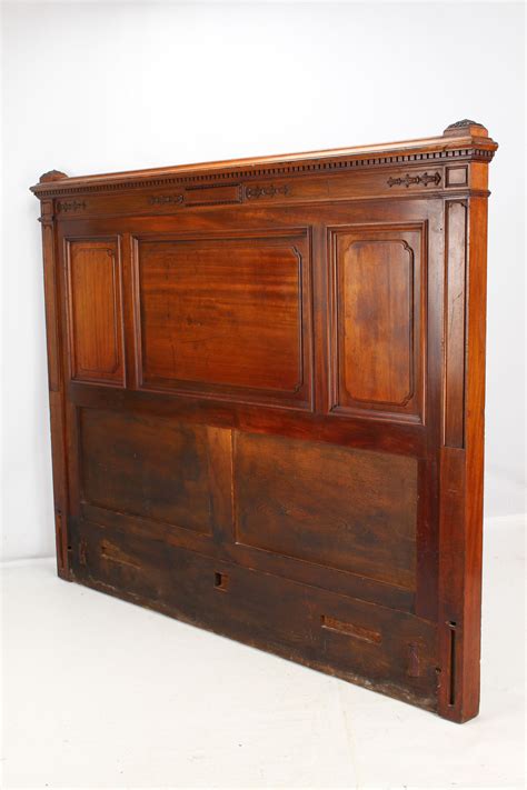 King Size Victorian Mahogany Headboard