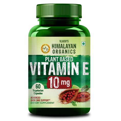 Vlado's Himalayan Organics Plant Based Vitamin E - 60 Capsules ...