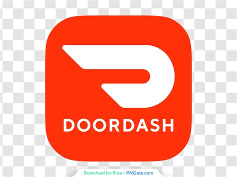 Doordash App Logo Icon Red Rounded Free PNG - PNGate